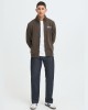 BLEND COPENHAGEN ZIP SWEATSHIRT - BROWN