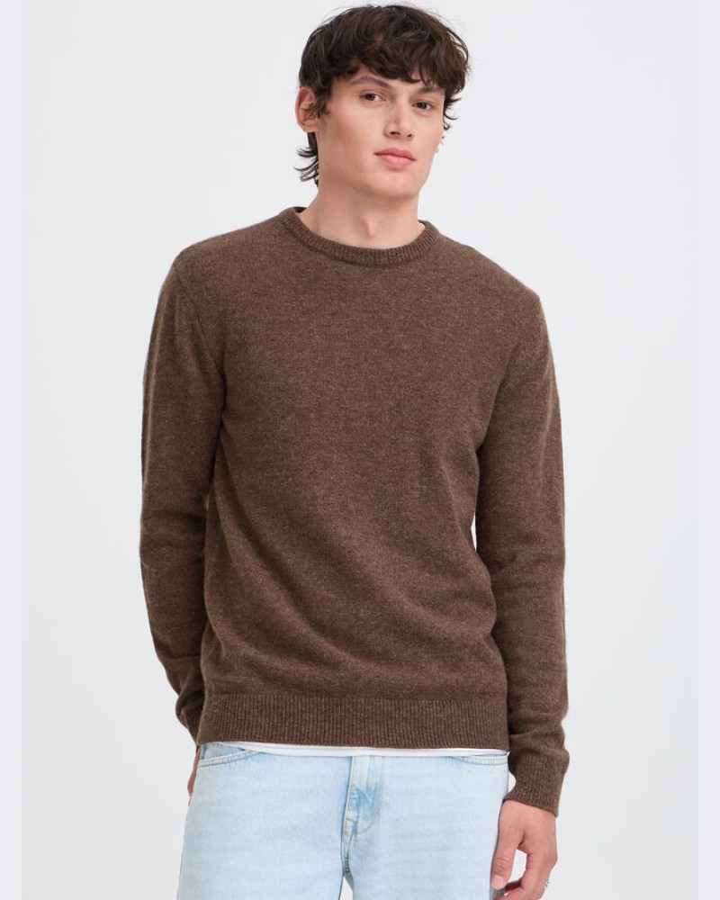 BLEND CASUAL ΠΟΥΛΟΒΕΡ - BROWN MELANGE
