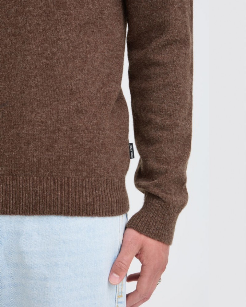 BLEND CASUAL ΠΟΥΛΟΒΕΡ - BROWN MELANGE
