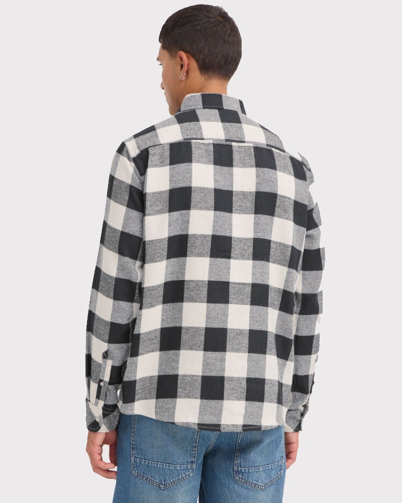 BLEND FLANNEL ΚΑΡΟ ΠΟΥΚΑΜΙΣΟ - OFF WHITE/BLACK