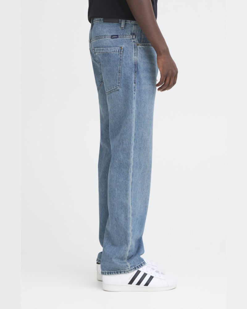 BLEND 5POCKETS LOOSE JEANS - MIDDLE BLUE