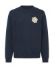 BLEND GRAPHIC CREW SWEAT- NAVY
