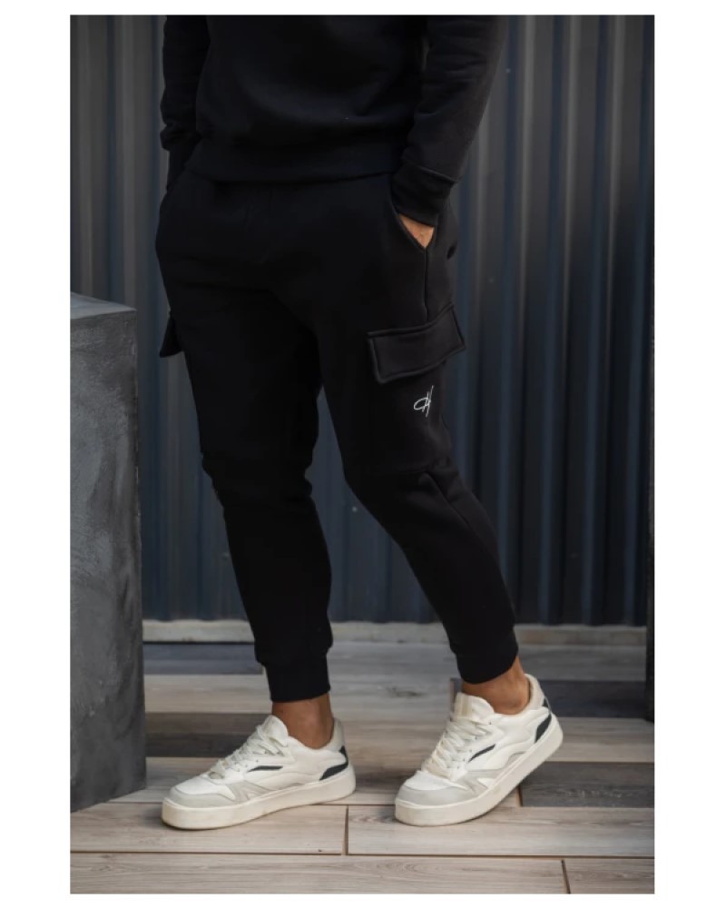 HENRY CLOTHING CARGO ΦΟΥΤΕΡ ΦΟΡΜΑ - BLACK