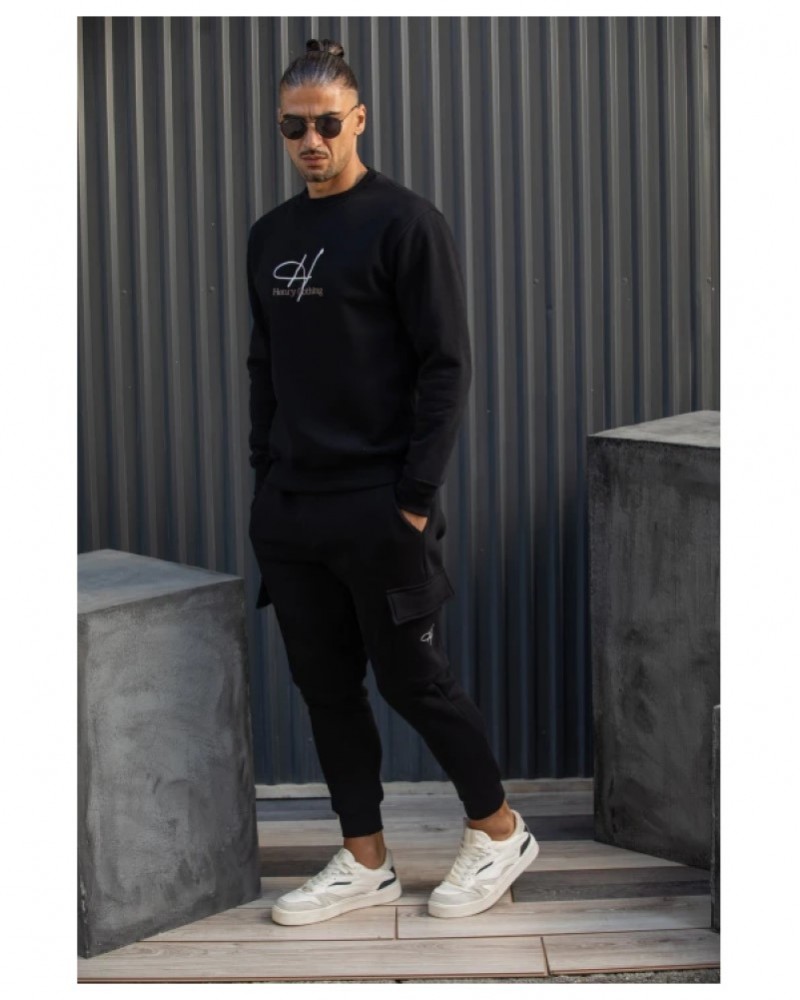 HENRY CLOTHING CARGO ΦΟΥΤΕΡ ΦΟΡΜΑ - BLACK