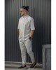 HENRY CLOTHING ΚΟΝΤΟΜΑΝΙΚΟ ΠΟΥΚΑΜΙΣΟ ΜΕ ΜΑΟ ΓΙΑΚΑ - BEIGE