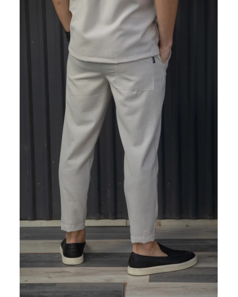 HENRY CLOTHING ΑΝΔΡΙΚΟ ΠΑΝΤΕΛΟΝΙ ΦΟΡΜΑ - BEIGE
