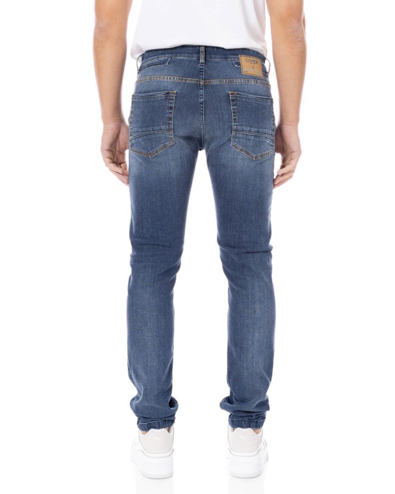 COVERJEANS TEDDY 5POCKETS JEANS - BLUE