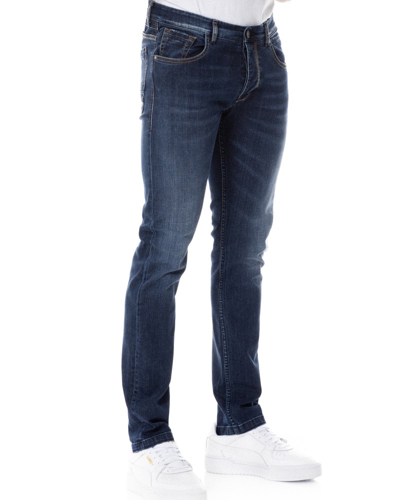 COVERJEANS TEDDY 5POCKETS JEANS - BLUE