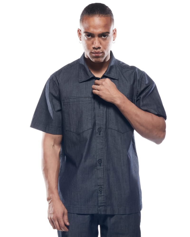 COVERJEANS JEANS OVERSHIRT - ANTHRACITE