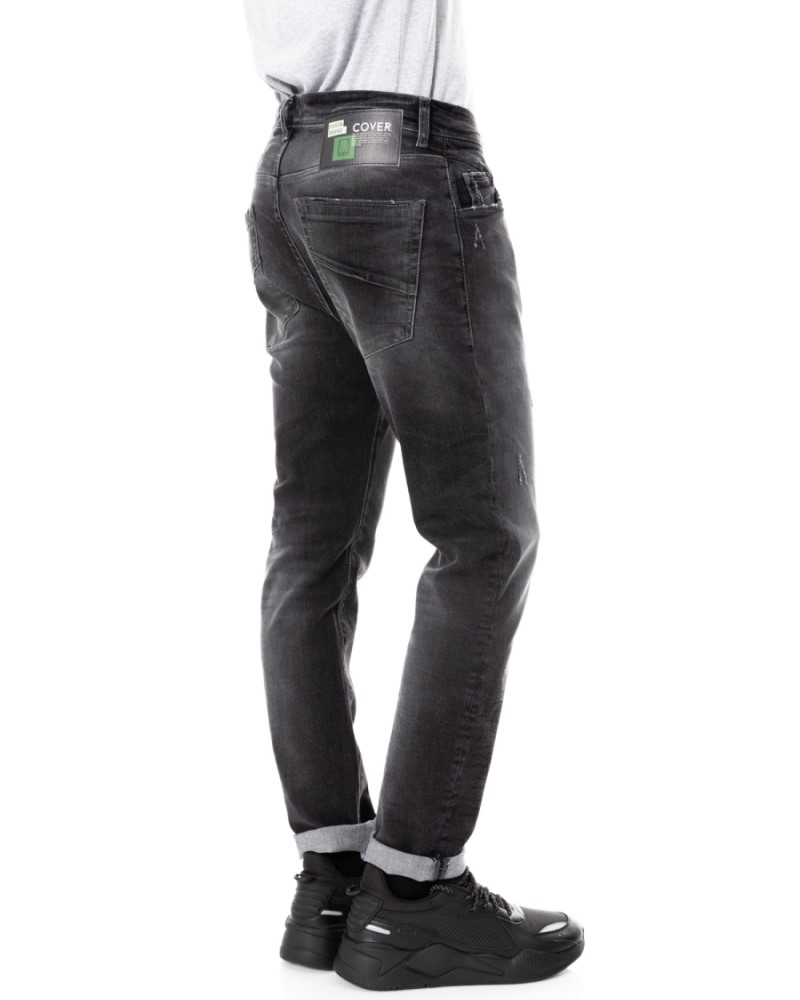 COVERJEANS NEW DATE 5POCKETS JEANS - BLACK