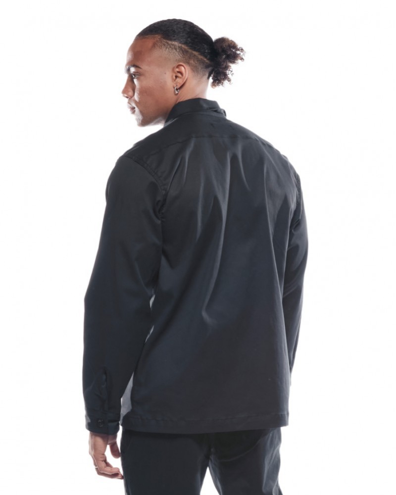 COVERJEANS JEANS OVERSHIRT - BLACK