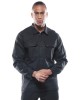 COVERJEANS JEANS OVERSHIRT - BLACK