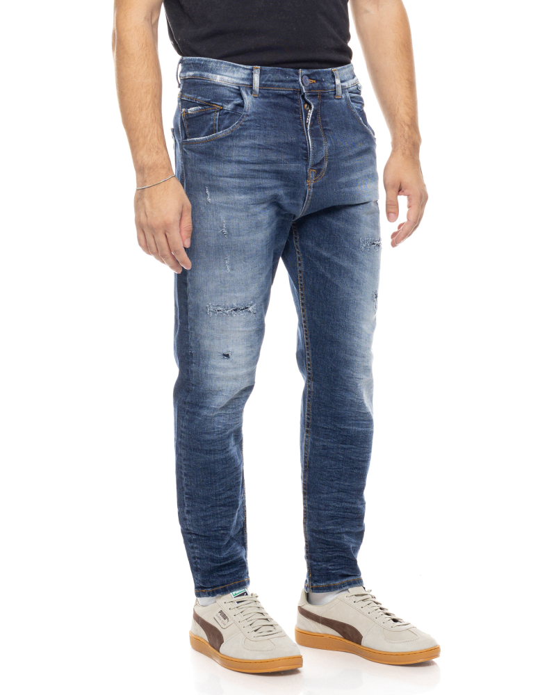 COVERJEANS MONACO 5POCKETS JEANS - BLUE