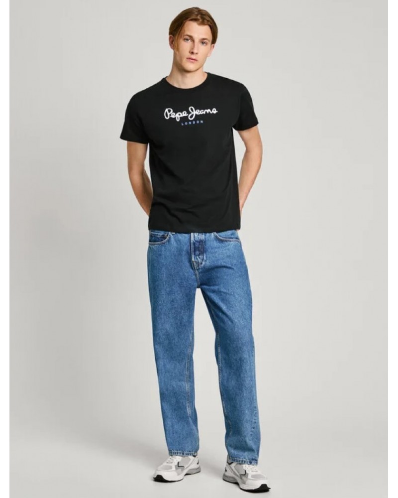 PEPE JEANS ORIGINAL LOGO T-SHIRT - BLACK