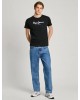 PEPE JEANS ORIGINAL LOGO T-SHIRT - BLACK