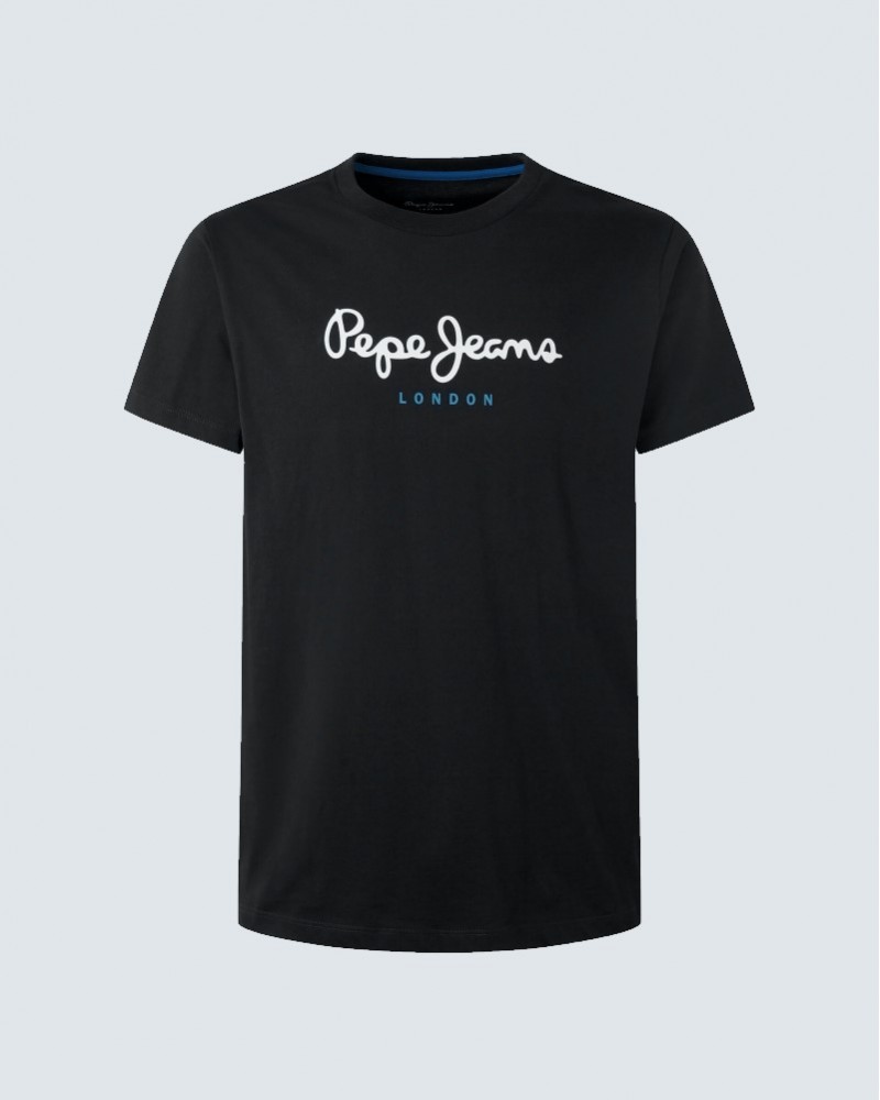 PEPE JEANS ORIGINAL LOGO T-SHIRT - BLACK