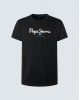 PEPE JEANS ORIGINAL LOGO T-SHIRT - BLACK
