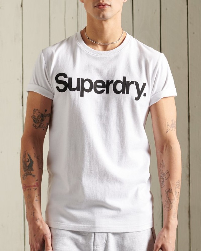 SUPERDRY CORE LOGO T-SHIRT - WHITE