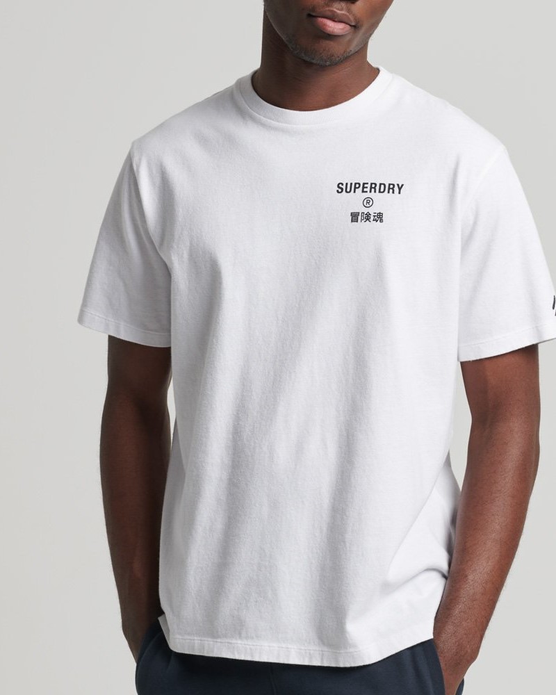 SUPERDRY CODE CORE SPORTS T-SHIRT - WHITE