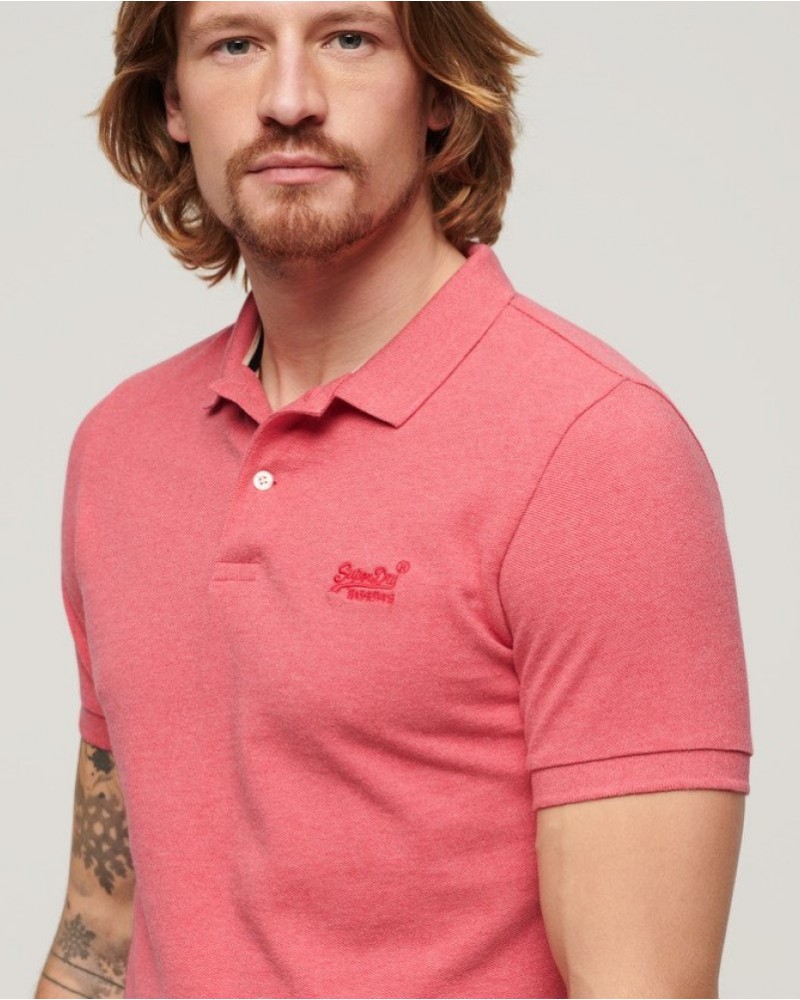 SUPERDRY CLASSIC PIQUE POLO SHIRT - RASBERRY PINK