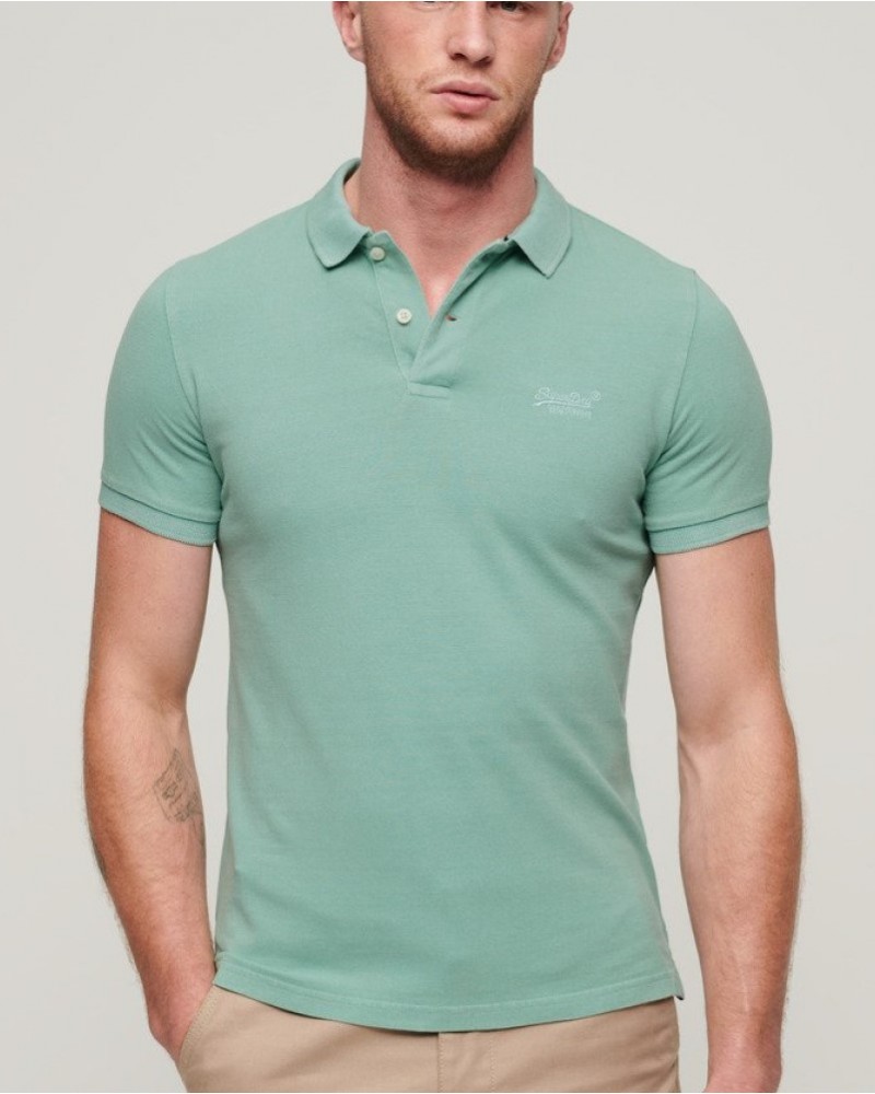 SUPERDRY CLASSIC PIQUE POLO SHIRT - FRESH MINT