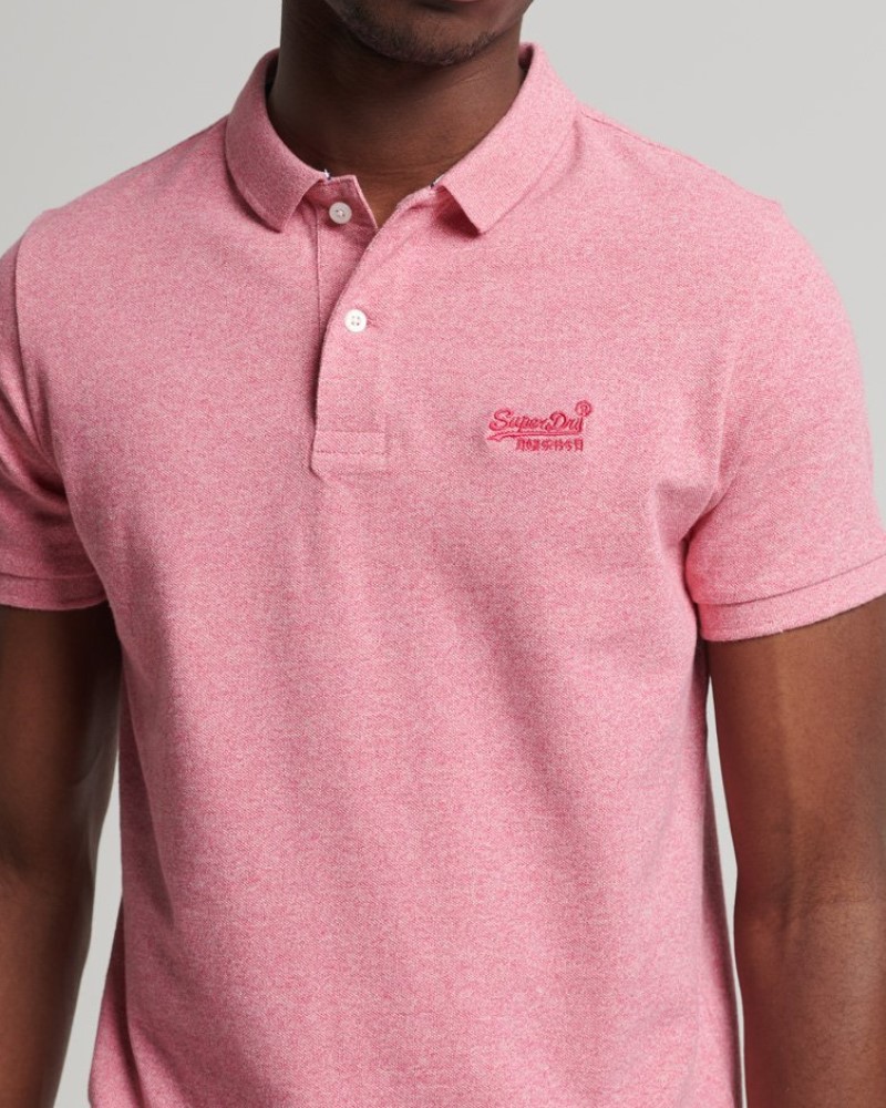 SUPERDRY CLASSIC PIQUE POLO SHIRT - PINK