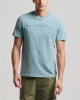 Superdry cooper classic embossed t-shirt- ciel