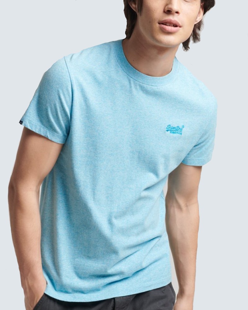 SUPERDRY ORGANIC COTTON ESSENTIAL T-SHIRT- TURQUOISE
