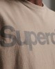 SUPERDRY CORE LOGO GRAPHIC T-SHIRT - BEIGE