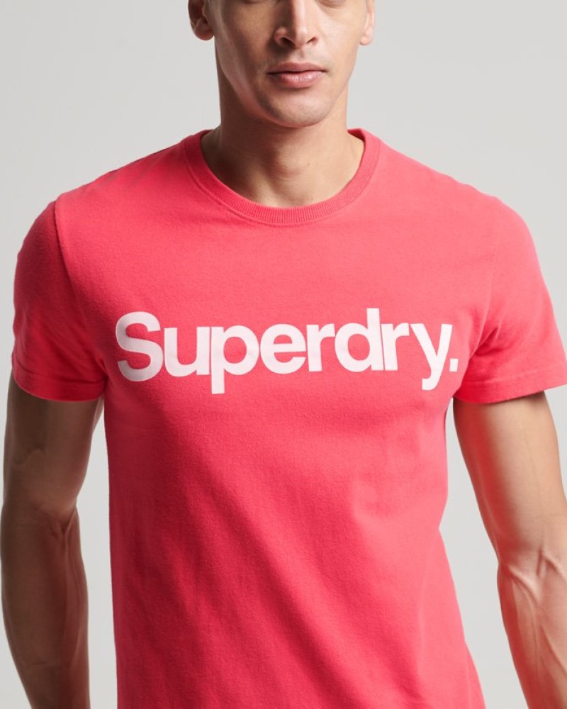 SUPERDRY CORE LOGO GRAPHIC T-SHIRT - PINK